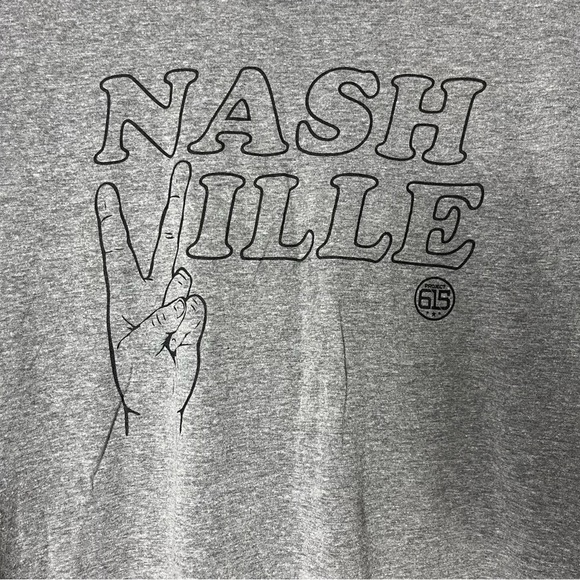 Unbranded Nashville Gray Graphic Tee Large - Picture 3 of 5